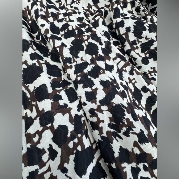 Coldwater Creek Reversible Shirred Elastic Waist Flowy Skirt Small 4-6 - Picture 5 of 8